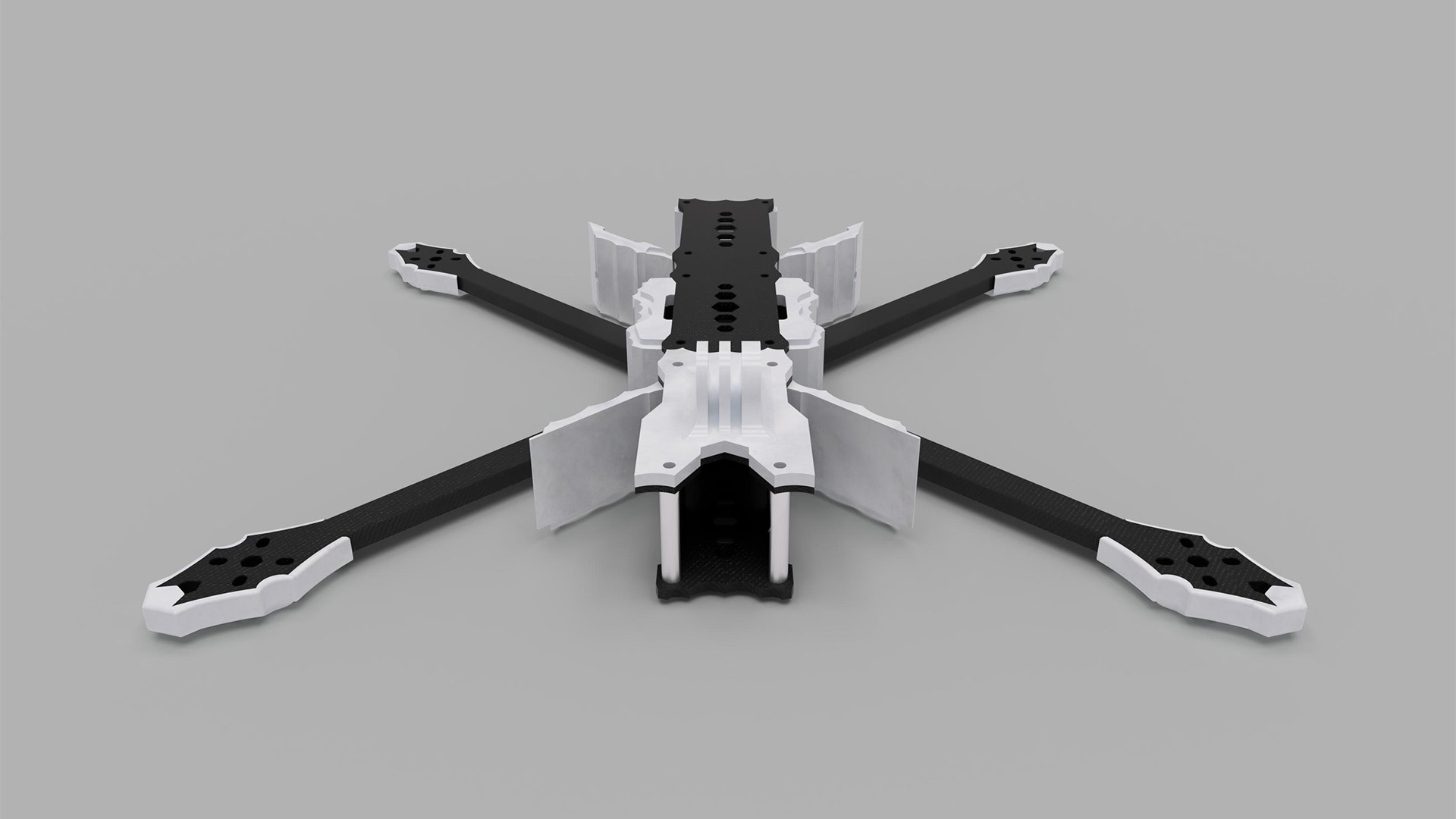 Châssis drone Horn fpv avec support ouvert