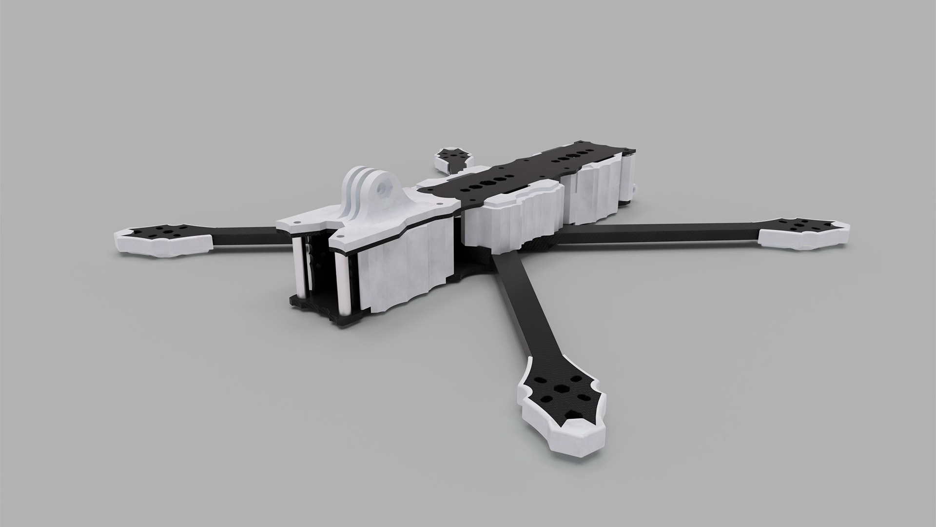 Châssis avec support drone Horn fpv